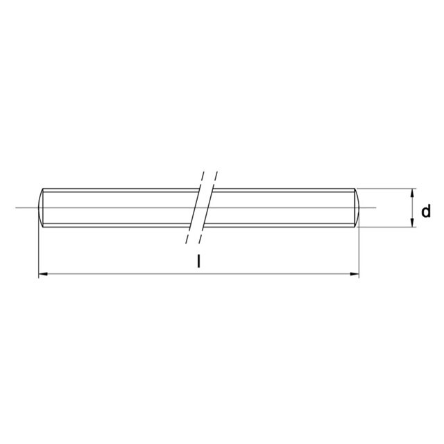 Product image 1 of Draadeind Din 975 4.8 Galv.Verzinkt M 10 X 1.000