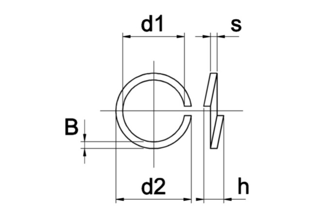 Product image 1 of Veerring Din 127B Ev M 14 Kvp-100