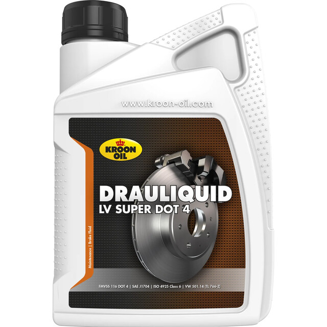 Product image 1 of Kroon-oil 1 L Flacon Drauliquid-lv Super Dot 4