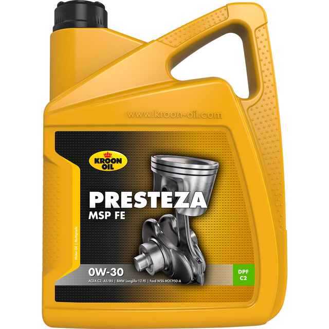 Product image 1 of Kroon-oil 5 L Can Presteza Msp Fe 0w-30