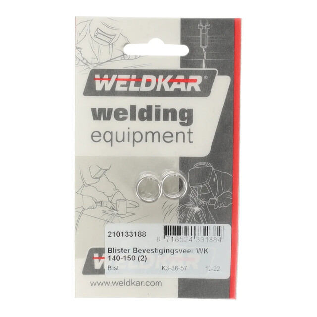 Product image 1 of Weldkar Blister Bevestigingsveer 140-150 (2 stuks)