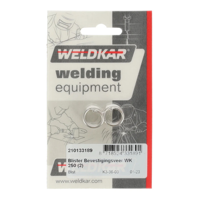 Product image 1 of Weldkar Blister Bevestigingsveer 250 (2 stuks)