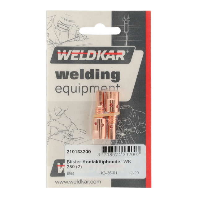 Product image 1 of Weldkar Blister Kontakttiphouder 250 (2 stuks)