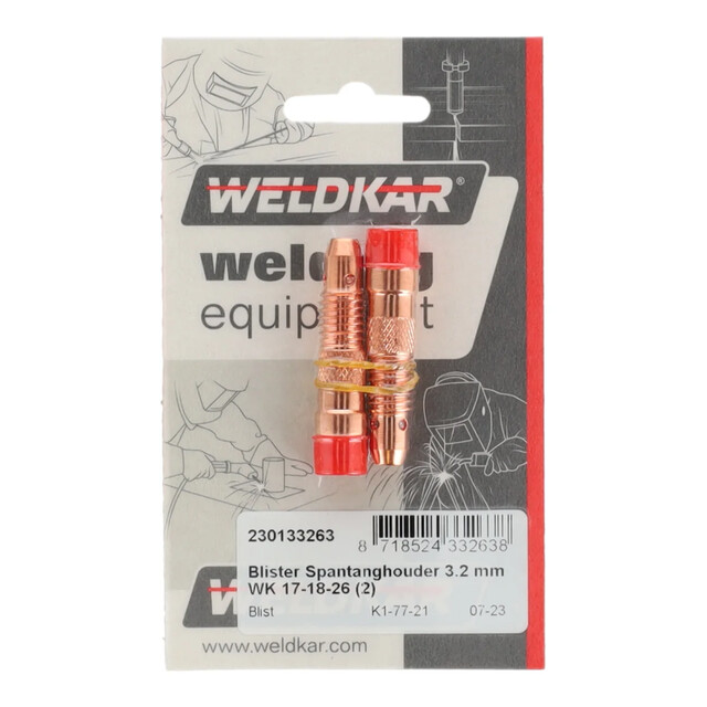 Product image 1 of Weldkar Blister Spantanghouder 3.2 mm (2 stuks)