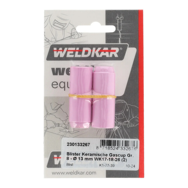 Product image 1 of Weldkar Blister Keramische Gascup Gr. 8 - Ø 13 mm (2 stuks)
