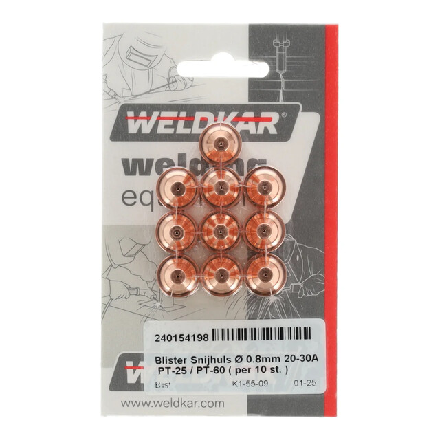 Product image 1 of Blister Snijhuls Ø 0.8mm, 20-30A PT-25 / PT-60 (10 stuks)
