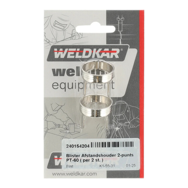 Product image 1 of Blister Afstandshouder 2-punts PT-60 (10 stuks)