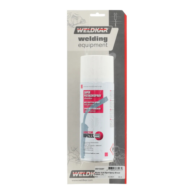 Product image 1 of Weldkar Blister Anti-Spat Spray Binzel 400ml.