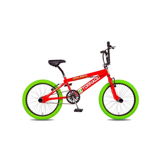 Product image 1 of Tornado Freestyle bike lux rood (groene banden)