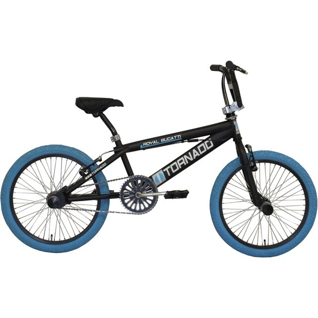 Product image 1 of Tornado Freestyle bike lux mat zwart (blauwe banden)