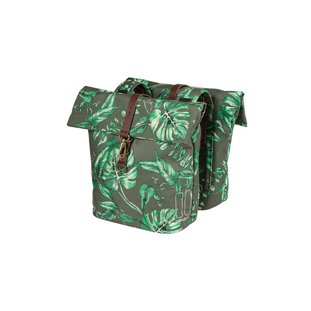 Product image 1 of Basil Ever-Green Dubbele Fietstas 28-38 l - Groen