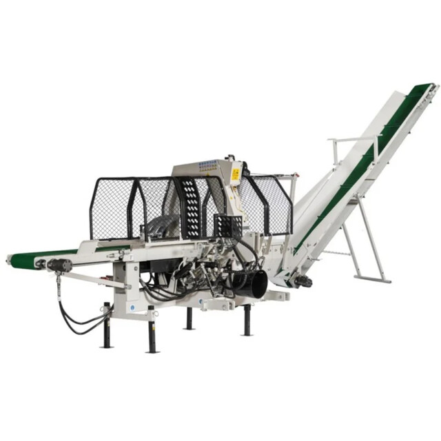 Product image 1 of Lumag Zaagkloofmachine Op Aftakas 400V Hydrkettingzaag Hydraulisch Max Zaaglengte 550mm (Incl. Aanvoerband En Splijtkruis)