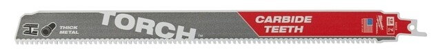 Product image 1 of Milwaukee Reciprozaagblad Sawzall metaal TCT TORCH Carbide 150 mm 7-Tpi