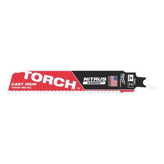 Product image 1 of Milwaukee Reciprozaagblad Sawzall metaal TCT TORCH NITRUS 150 mm 7-Tpi