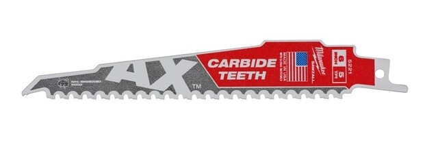 Product image 1 of Milwaukee Reciprozaagblad Sawzall hout The AX Carbide 150 mm 5-Tpi (5 stuks)