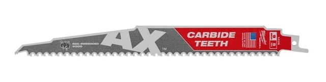 Product image 1 of Milwaukee Reciprozaagblad Sawzall hout The AX Carbide 230 mm 5-Tpi (5 stuks)