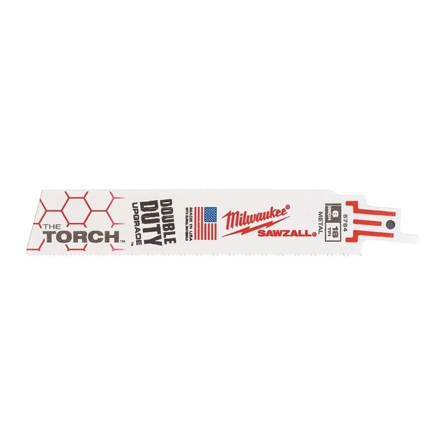 Product image 1 of Milwaukee Reciprozaagblad Sawzall metaal Heavy Duty TORCH 150 mm 18-Tpi (25 stuks)