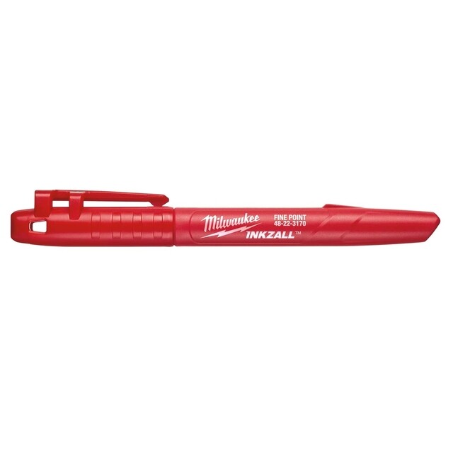 Product image 1 of Milwaukee Marker INKZALL  Fijne punt 1,0 mm rood (afname per 36 stuks in plastic box)