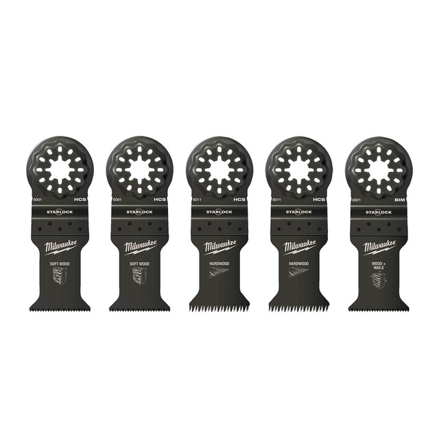 Product image 1 of Milwaukee Multitool Starlock hout bladenset (5-delig)