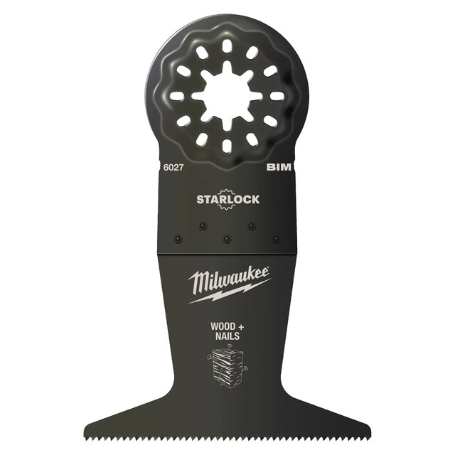 Product image 1 of Milwaukee Multitool Starlock invalblad hout 65 x 42 mm (50 stuks)
