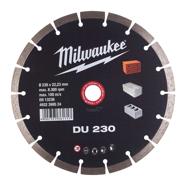Product image 1 of Milwaukee Diamantslijpschijf beton/baksteen DU 230 mm