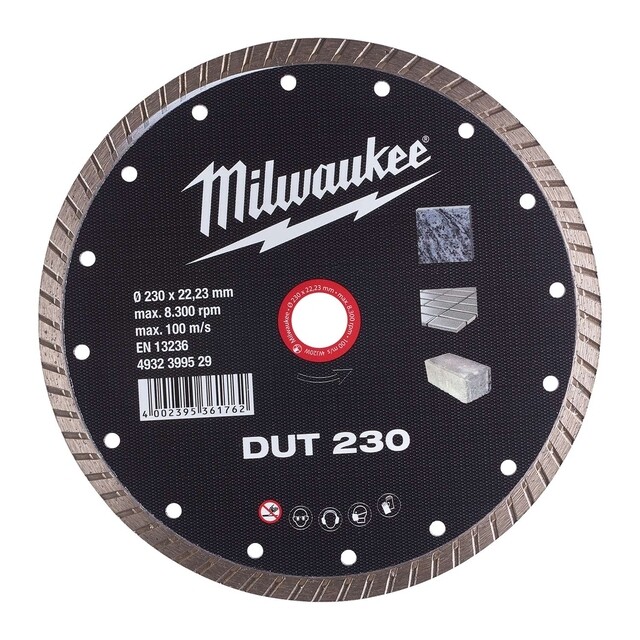 Product image 1 of Milwaukee Diamantslijpschijf natuursteen/keramiek DUT 230 mm