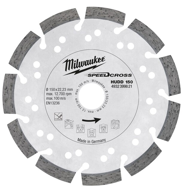 Product image 1 of Milwaukee Diamantslijpschijf beton SpeedCross HUDD 150 mm