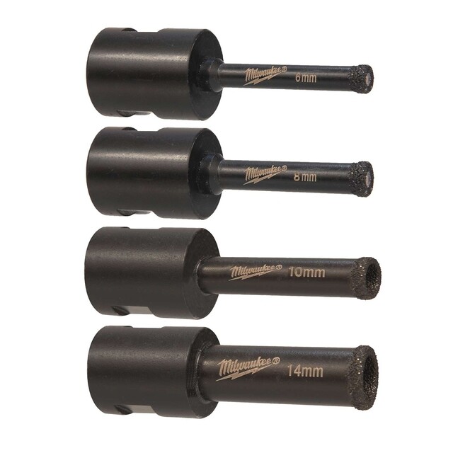 Product image 1 of Milwaukee Diamantboren set DIAMOND MAX M14 (6, 8, 10, 14 mm)