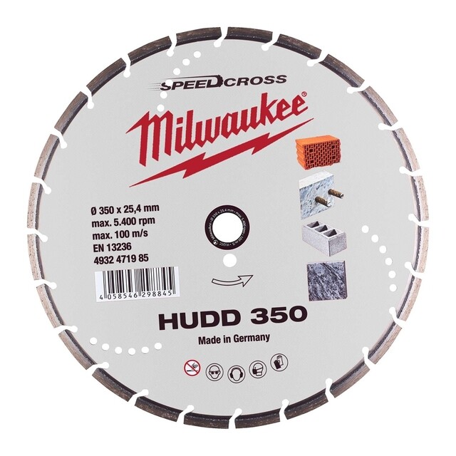 Product image 1 of Milwaukee Diamantslijpschijf beton SpeedCross HUDD 350 mm