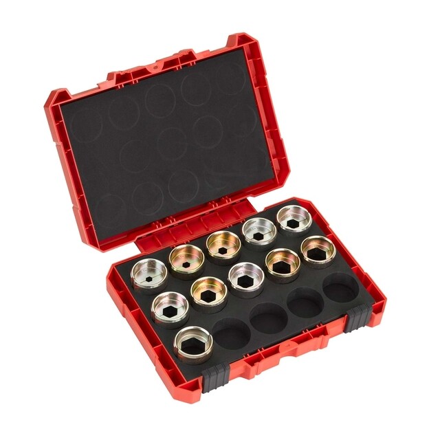 Product image 1 of Milwaukee Persvormen set R13 Cu (16-300mm²) in koffer tbv M18 HCCT (11-delig)