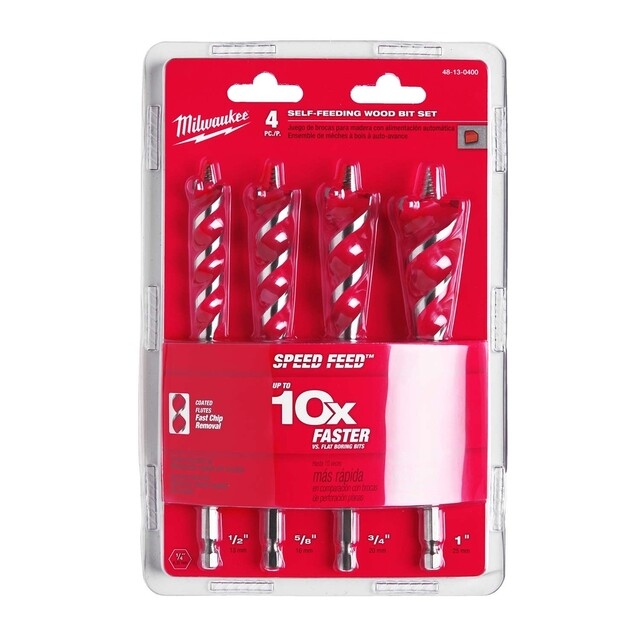 Product image 1 of Milwaukee Speed Feed houtborenset (4-delig)