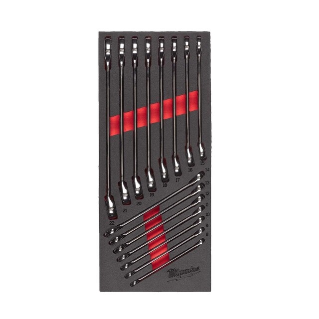 Product image 1 of Milwaukee Foam Inlay Ring-steeksleutel set MAXBITE  (15-delig)