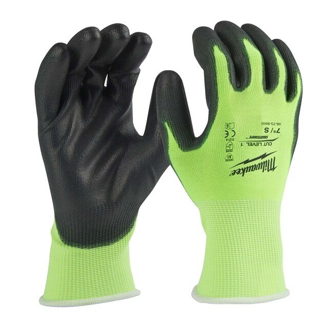 Product image 1 of Milwaukee Hi-vis werkhandschoenen snijklasse 1/A - 9/L - 1 paar