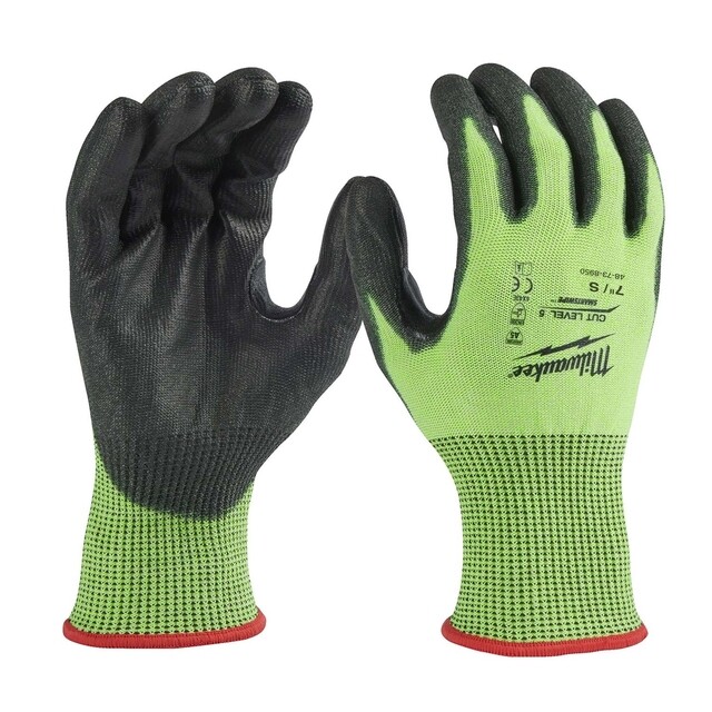 Product image 1 of Milwaukee Hi-vis werkhandschoenen snijklasse 5/E - 11/XXL - 1 paar