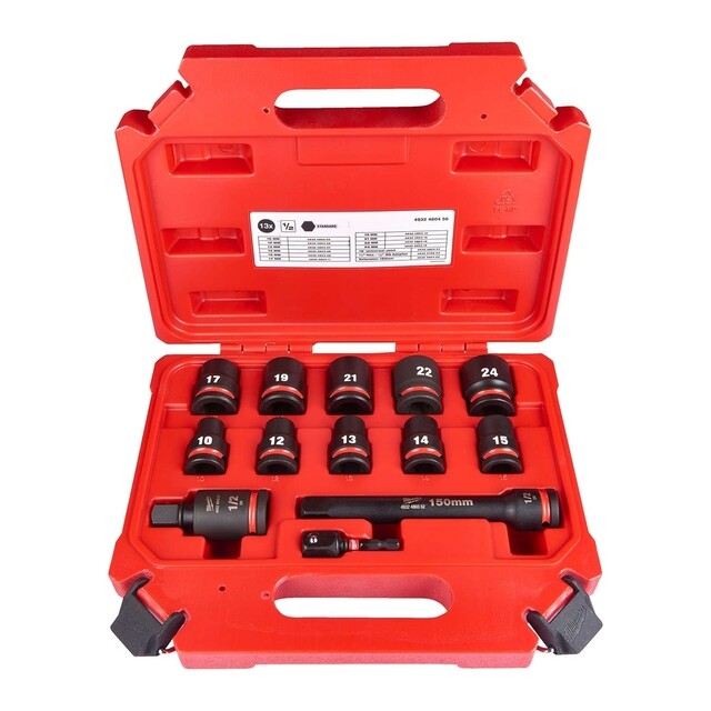 Product image 1 of Milwaukee Doppenset SHOCKWAVE 1/2 (13-delig)