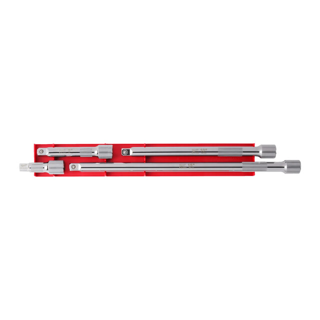 Product image 1 of Milwaukee 1/2” verlengstukken voor dopsleutels (4-delig) (1/2" 76 mm, 127 mm, 254 mm, 381 mm)