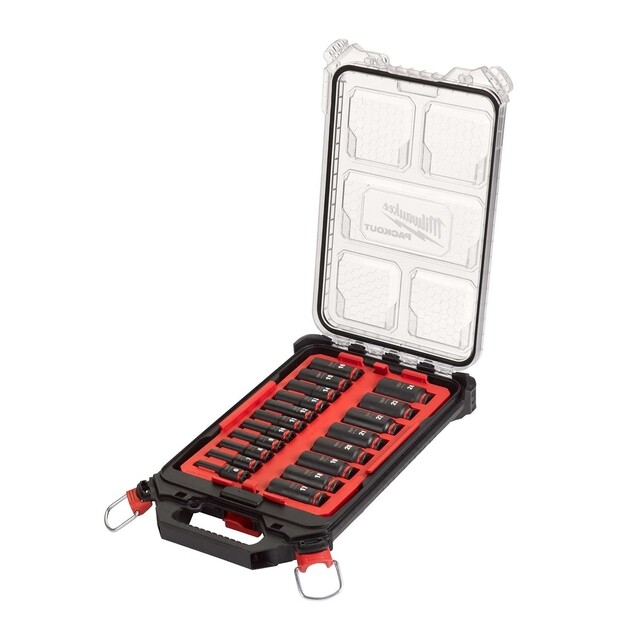 Product image 1 of Milwaukee SHOCKWAVE 3/8 Doppenset Packout (19-delig)