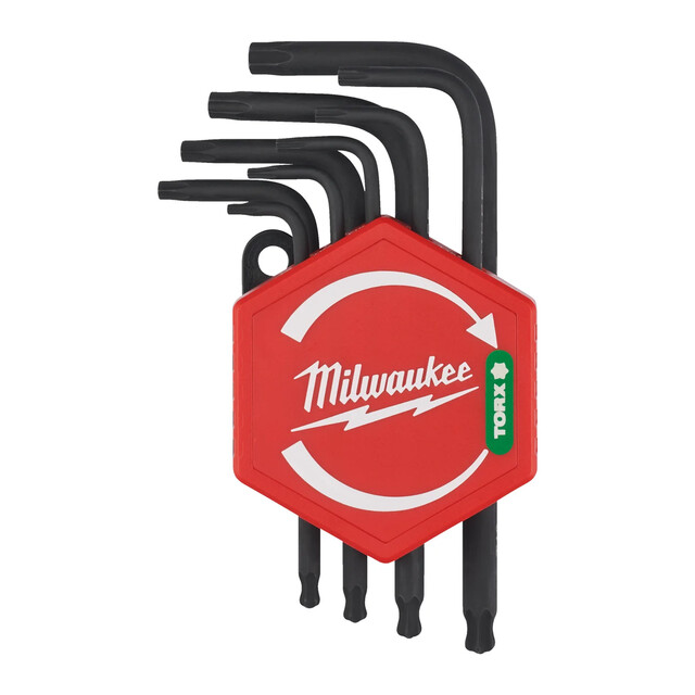 Product image 1 of Milwaukee Compacte L-vormige Torx sleutelset (9-delig)