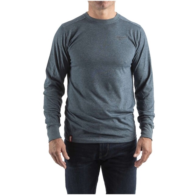 Product image 1 of Milwaukee Hybrid shirt long sleeve blauw L - 1 stuk