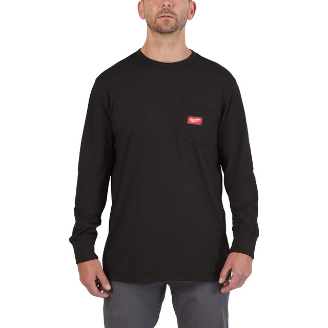 Product image 1 of Milwaukee Work T-shirt long sleeve zwart L - 1 stuk