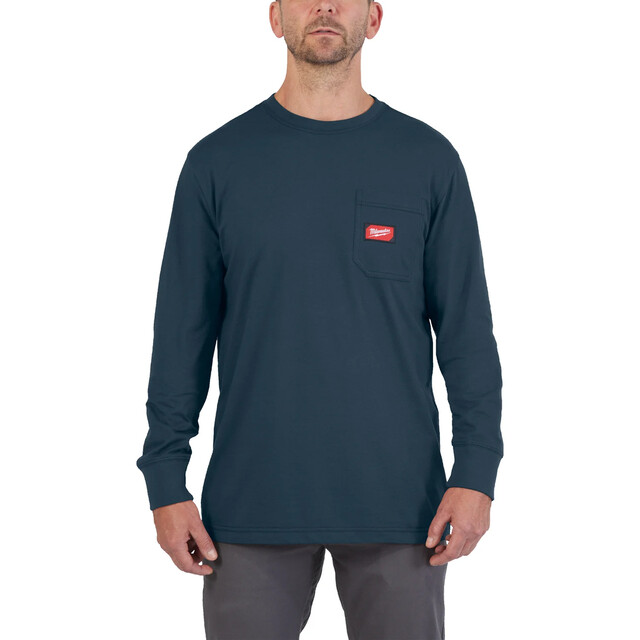 Product image 1 of Milwaukee Work T-shirt long sleeve blauw L - 1 stuk