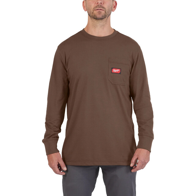 Product image 1 of Milwaukee Work T-shirt long sleeve bruin L - 1 stuk