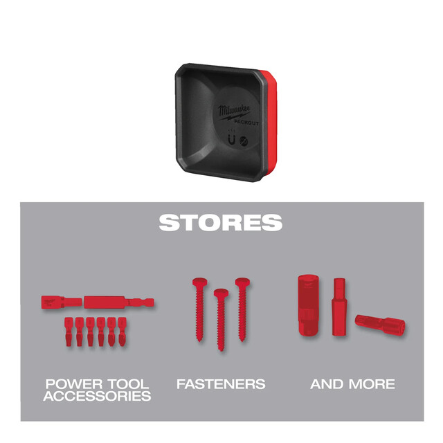 Product image 1 of Milwaukee PACKOUT Magnetische bakjes 10x10​ cm (min. afname 24 stuks)