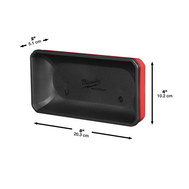 Product image 1 of Milwaukee PACKOUT Magnetische bakjes 10x20 cm​ (min. afname 12 stuks)