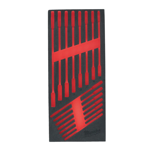 Product image 1 of Milwaukee Lege Foam Inlay Ringratel-steeksleutel set MAXBITE  (15-delig)