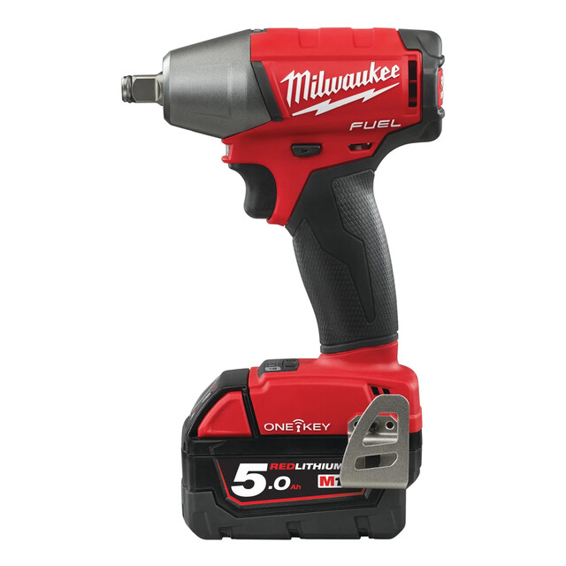 Product image 1 of Milwaukee M18 ONEIWF12 Slagmoersleutel - 2 x M18 B5 Accu's, M12-18 FC Lader, HD Box