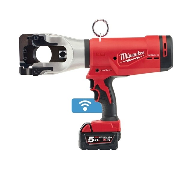 Product image 1 of Milwaukee M18 FORCE LOGIC Hydraulische Kabelkniptang In Koffer - Incl Lader & Accu's 18V 5.0Ah (1×) 2.0 Ah (1×)