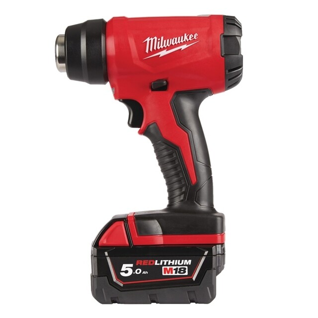 Product image 1 of Milwaukee M18 Compact Heteluchtpistool In Koffer - Incl Lader & Accu's 18V 5.0Ah (2×)