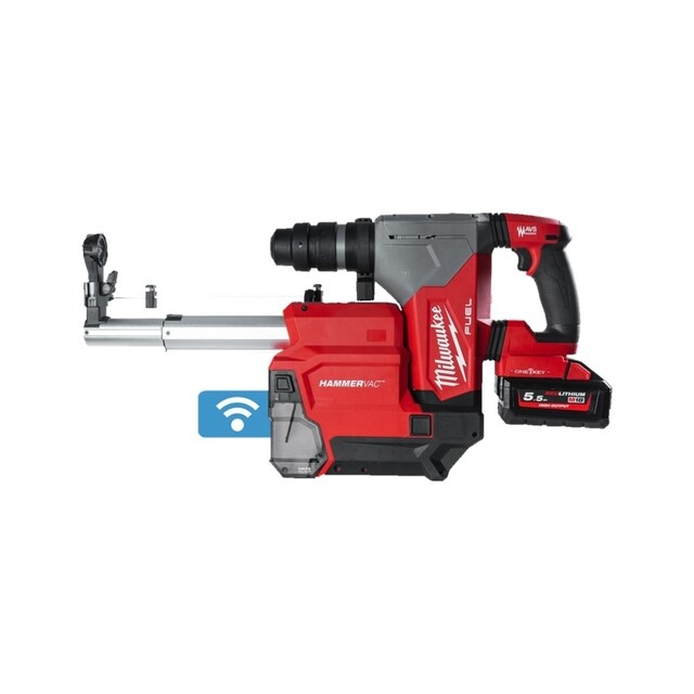 Product image 1 of Milwaukee M18 FUEL  ONE-KEY  SDS-plus 32 mm hamer met stofafzuiging