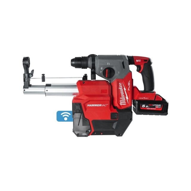 Product image 1 of Milwaukee M18 FUEL  ONE-KEY  SDS-plus 26 mm hamer met stofafzuiging